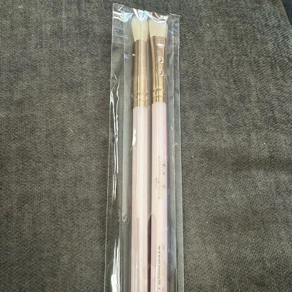Slmissglam eyeshadow tapered pink Brush Duo